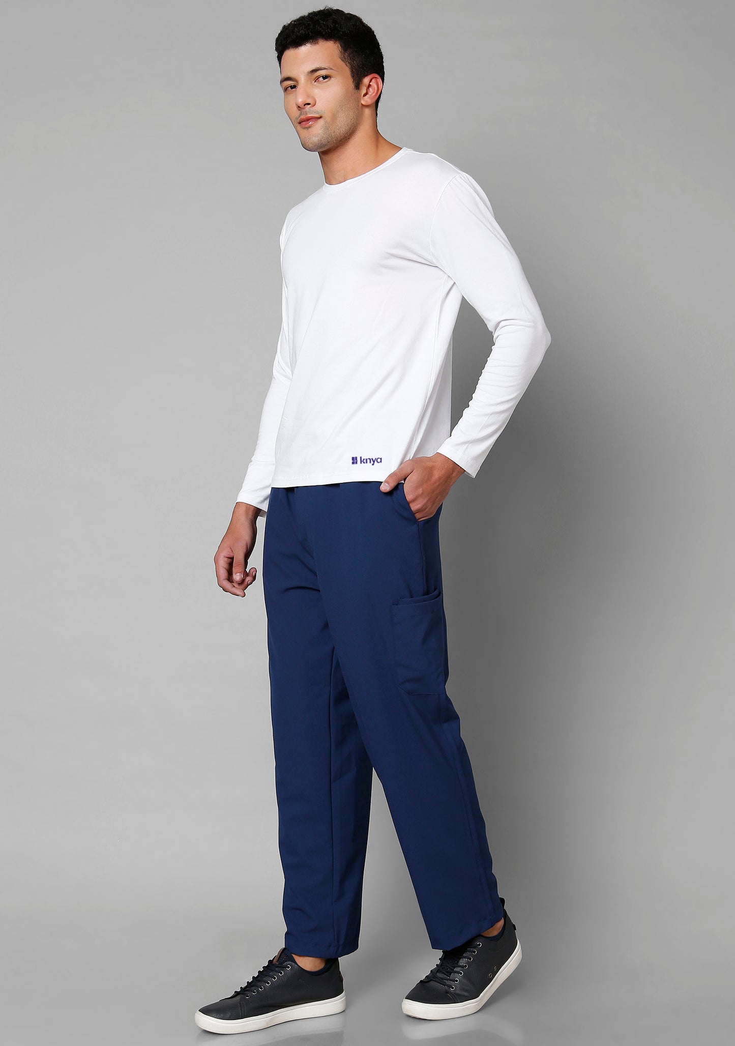 Men's Supersoft Longsleeves (White) Underscrub