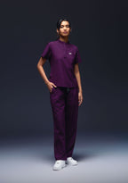 ecoflex™ Women's Mandarin Collar (Wine) Scrubs