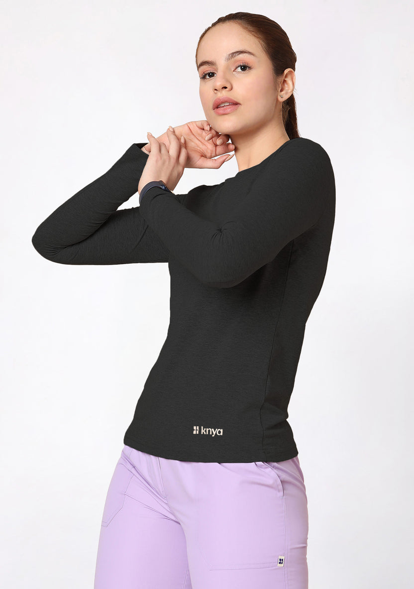 Supersoft Women's L/S (Charcoal) Underscrub