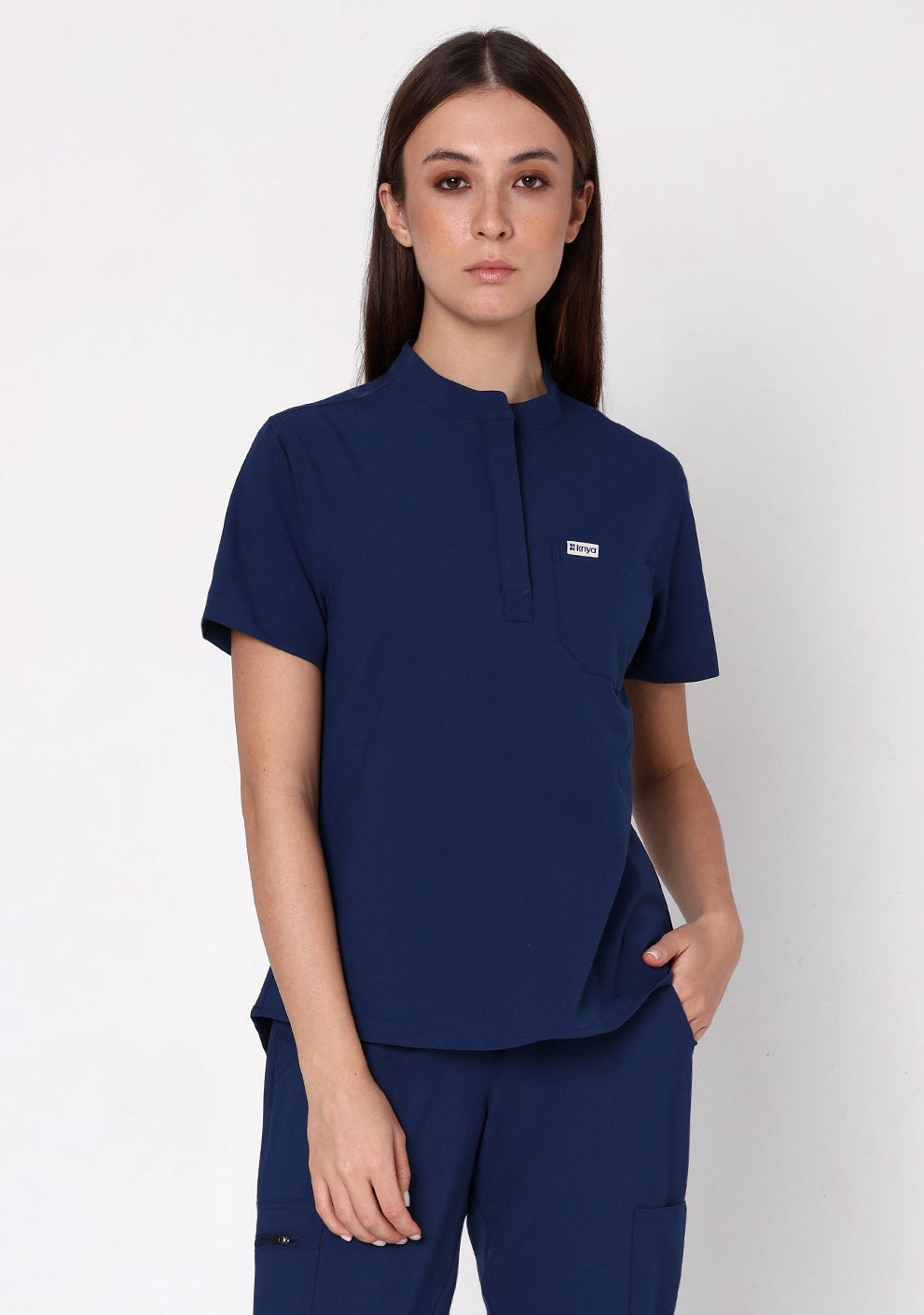 ecoflex Women's Joggers 4-Pocket (Navy) Scrub Top