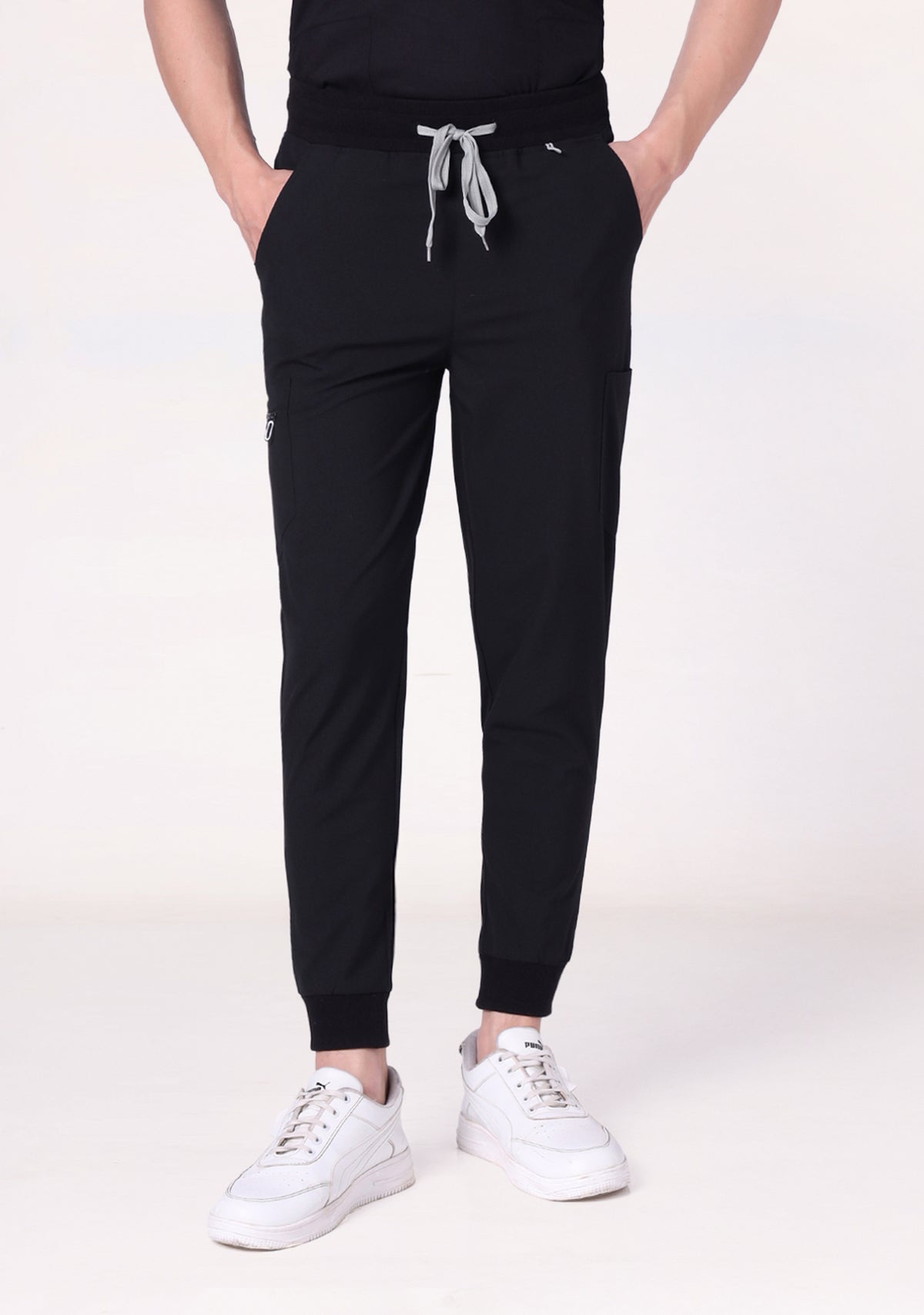 ecoflex Men's Joggers 5-pocket (Black) Bottom Scrub
