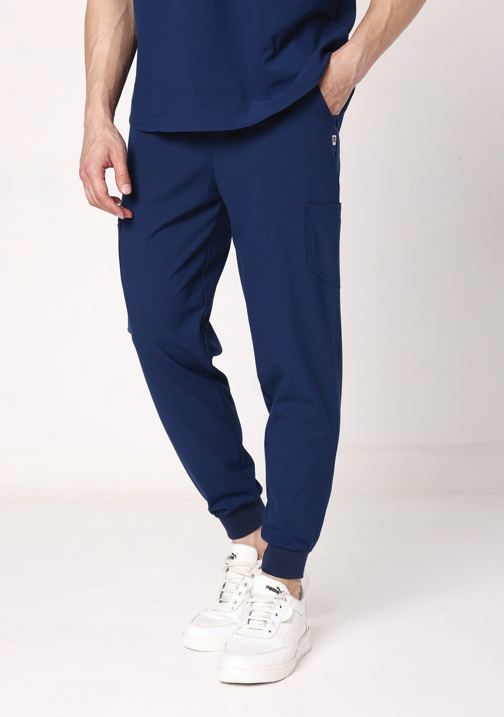 ecoflex Men's Joggers 5-pocket (Navy) Bottom Scrub
