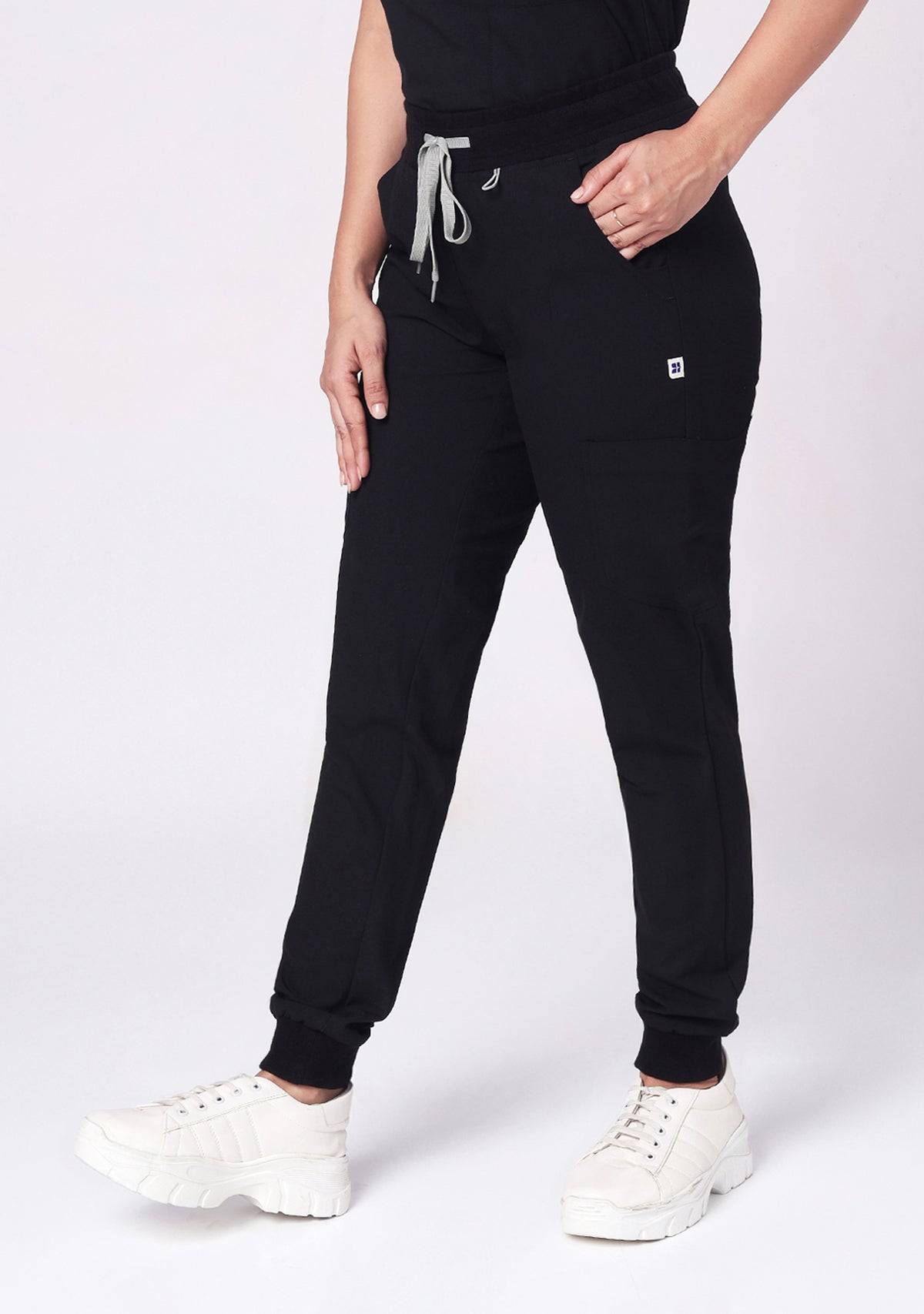 ecoflex Womens Joggers 5-pocket (Black) Bottom Scrub