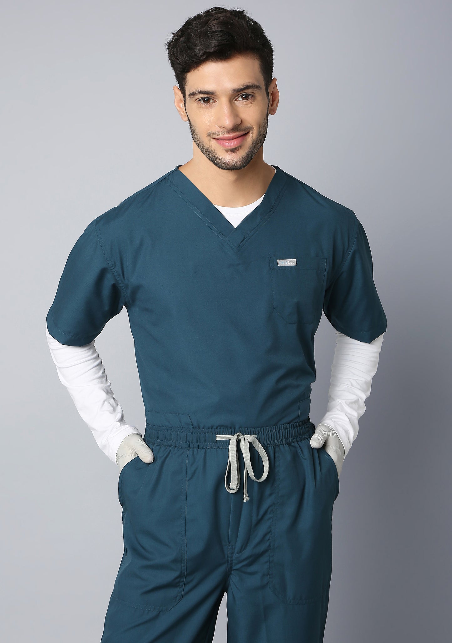 Classic Men's 2-Pocket (Forest Green) Scrub Bottom
