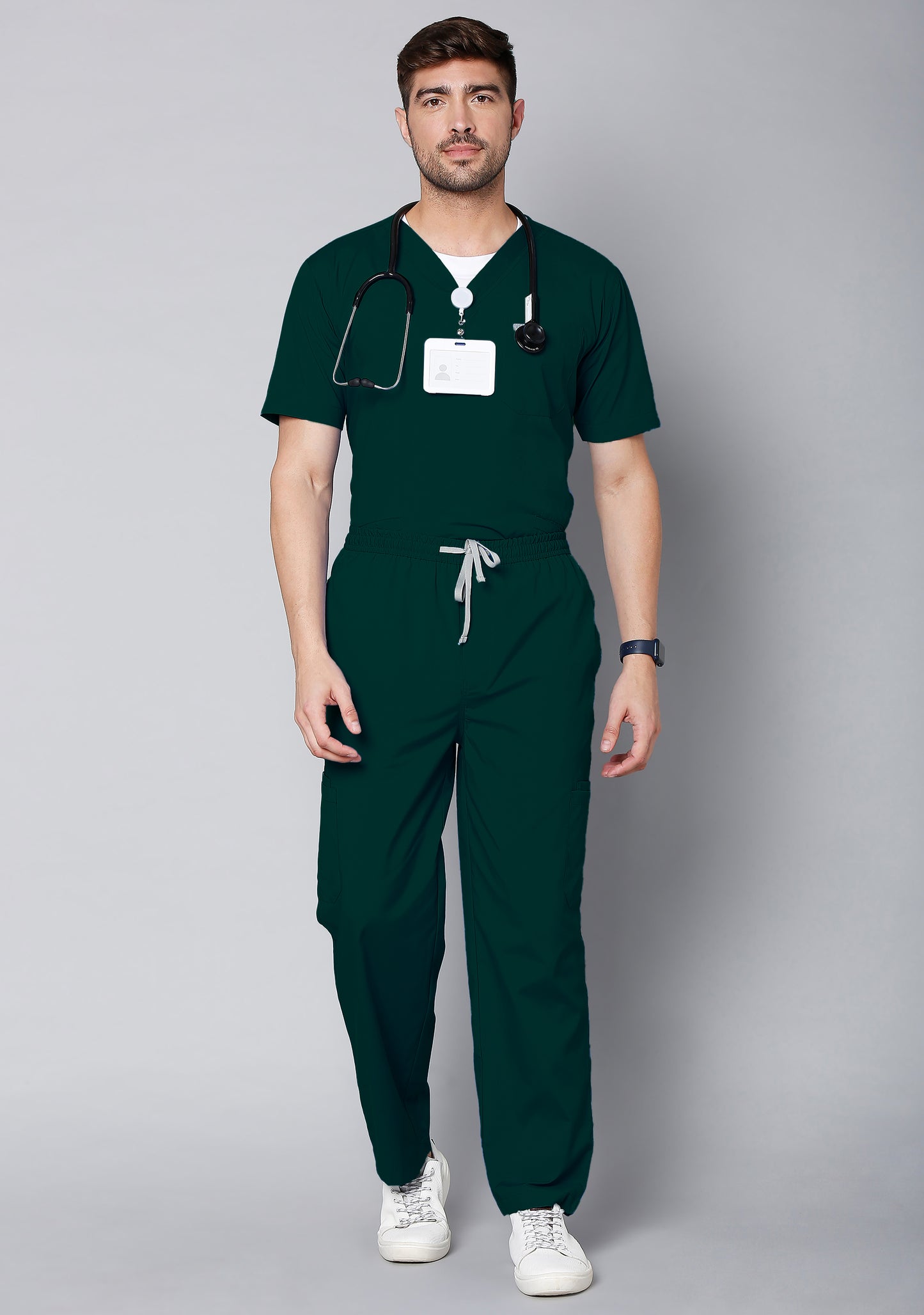 Classic Men's 6-Pocket Movement (Dark Green) Scrub Bottom