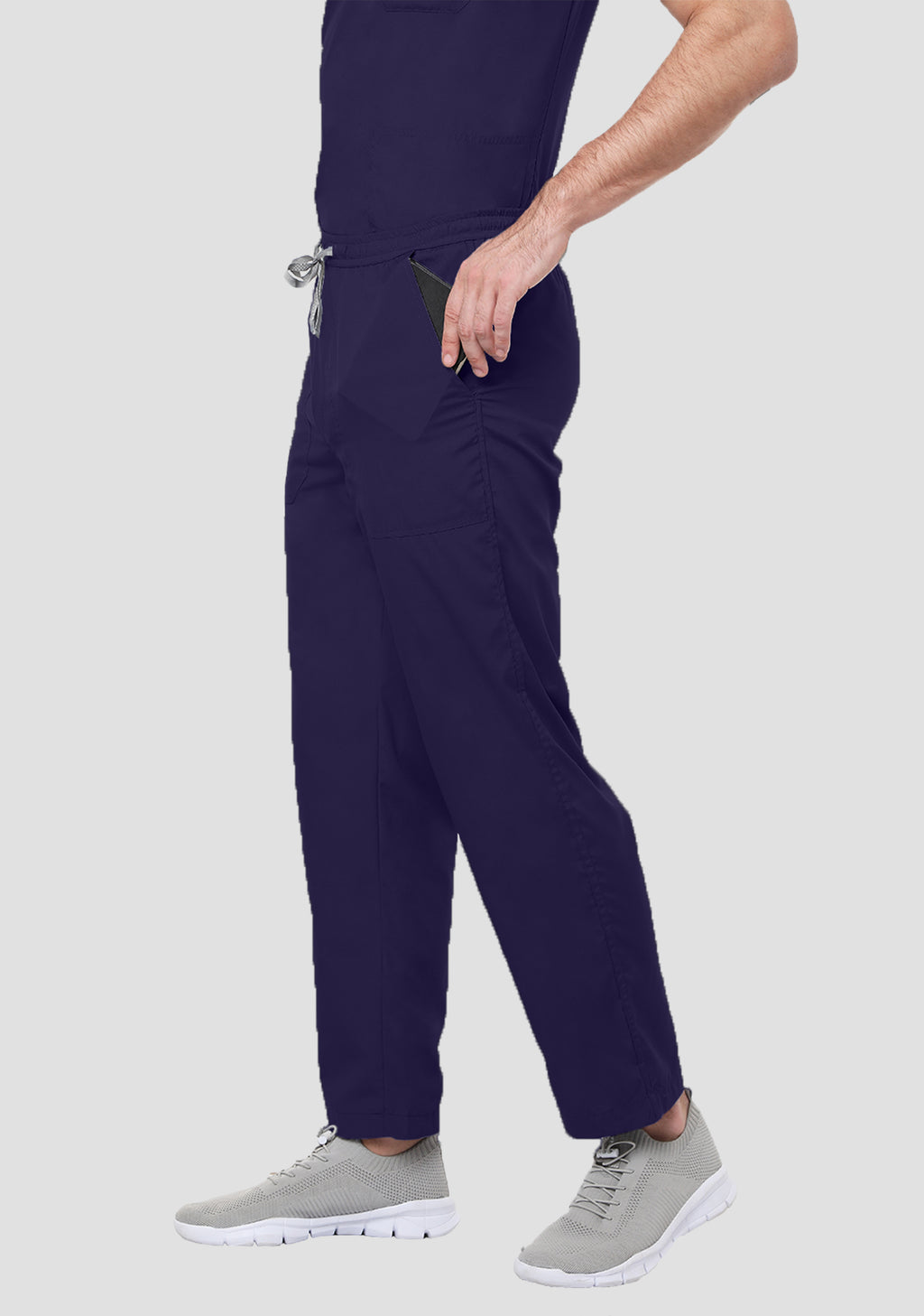 Classic Men's 2-Pocket (Navy Blue) Scrub Bottom